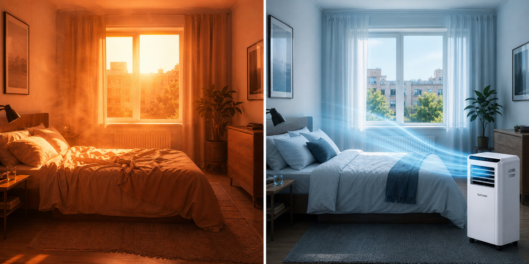 Warm room cooling comparison